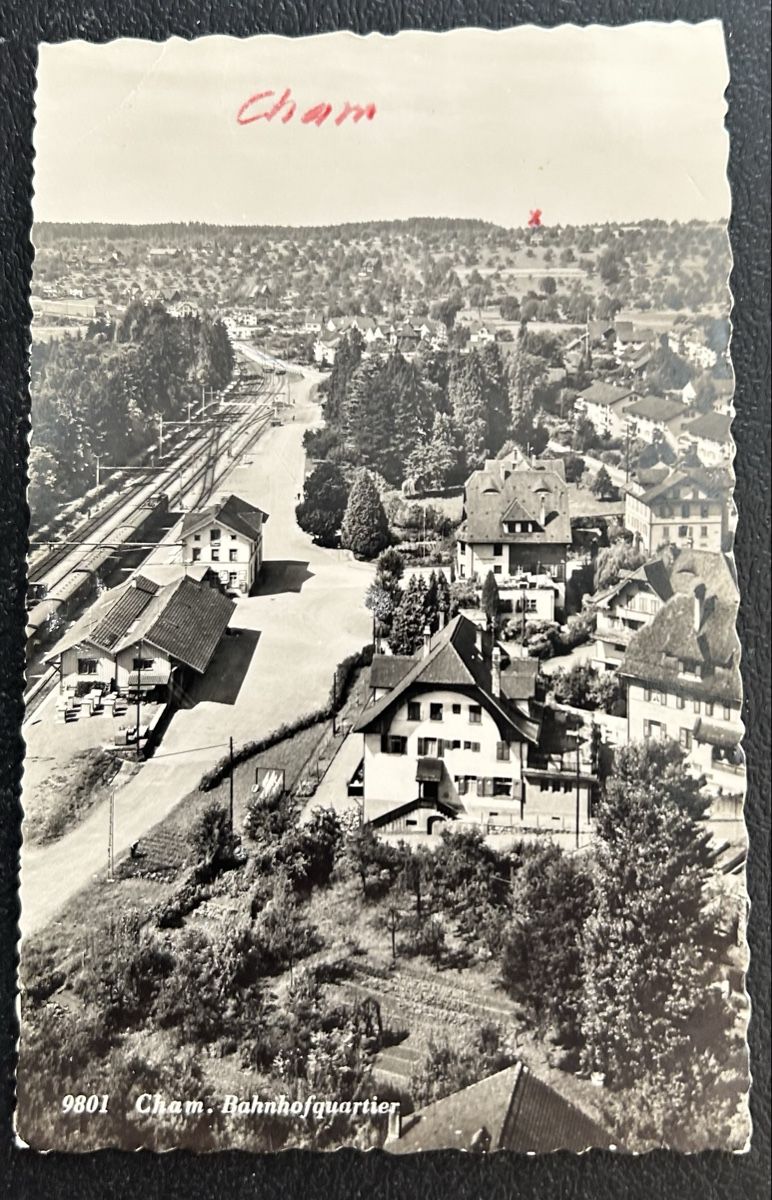 Cartes postales: Cham Bahnhofquartier  – D'occasion à Horw par Tellbub