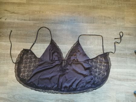 Zartes Top L, Spitze, Satin, perfekt für Sommerabende 🌸