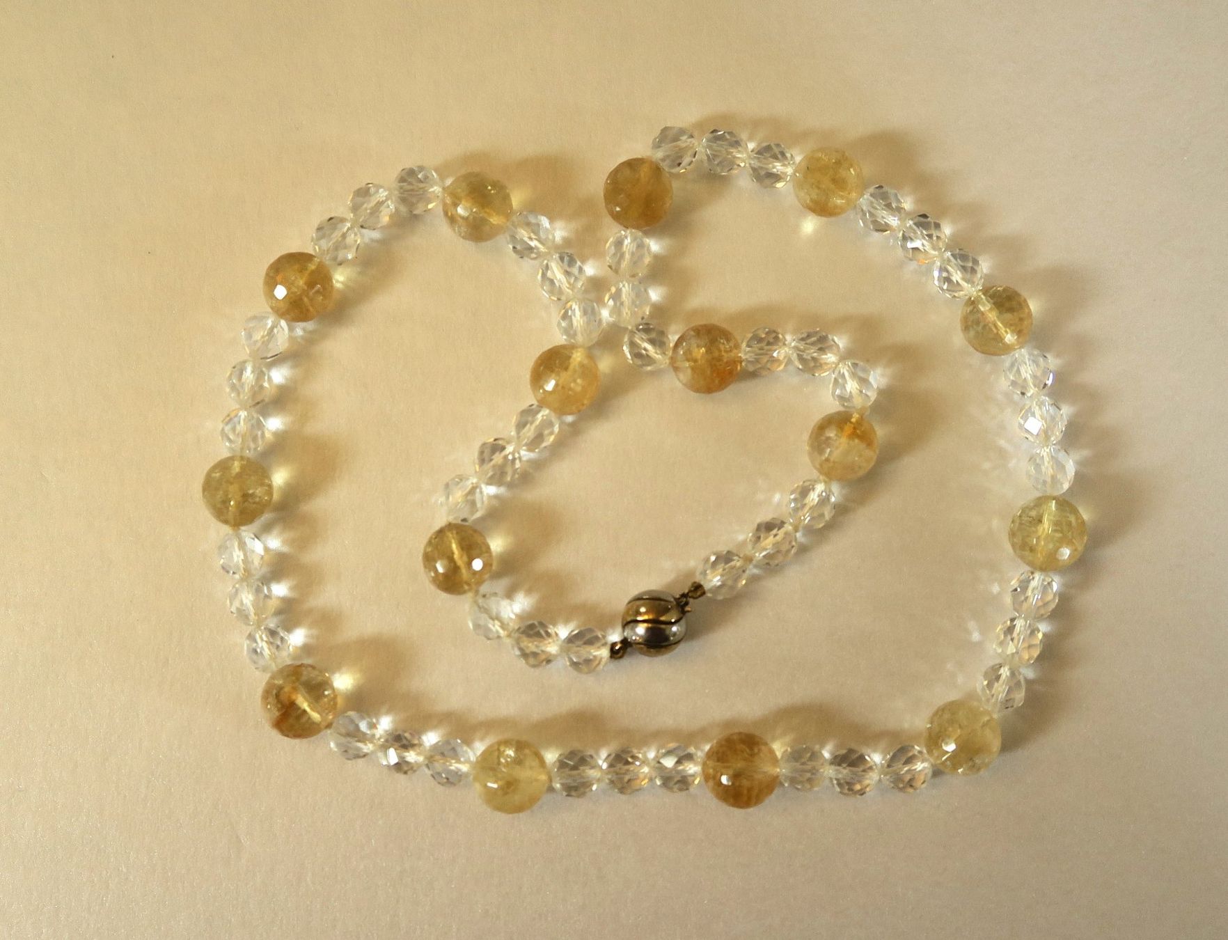 Catenine: Glasperlen - Kette facettiert, Verschluss Silber 925 – Usato da Brittnau venduto da marlenestone 3
