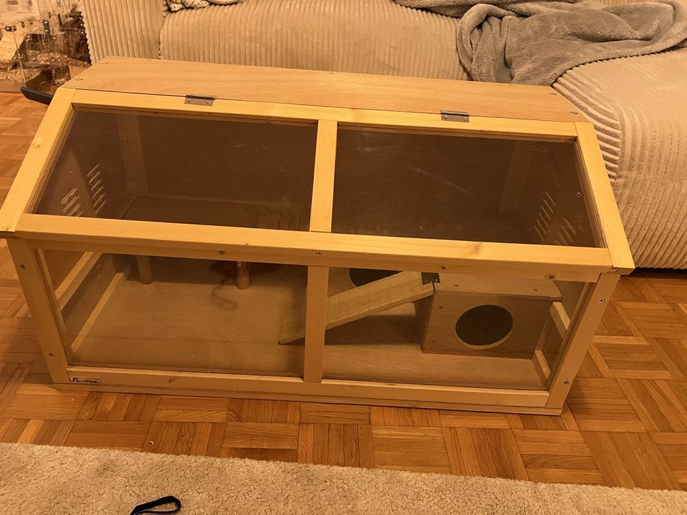 Hamsterkäfig Aus Holz Mit Plexiglas (Gebraucht) In Amriswil Für CHF 20