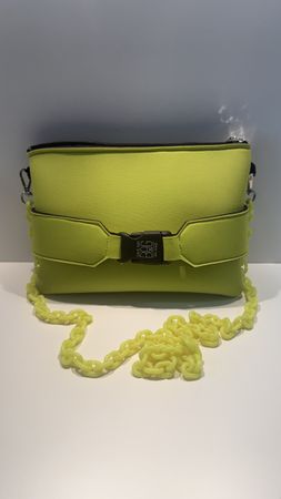 Save My Bag: Stylische Neongelbe Handtasche, Top Zustand!