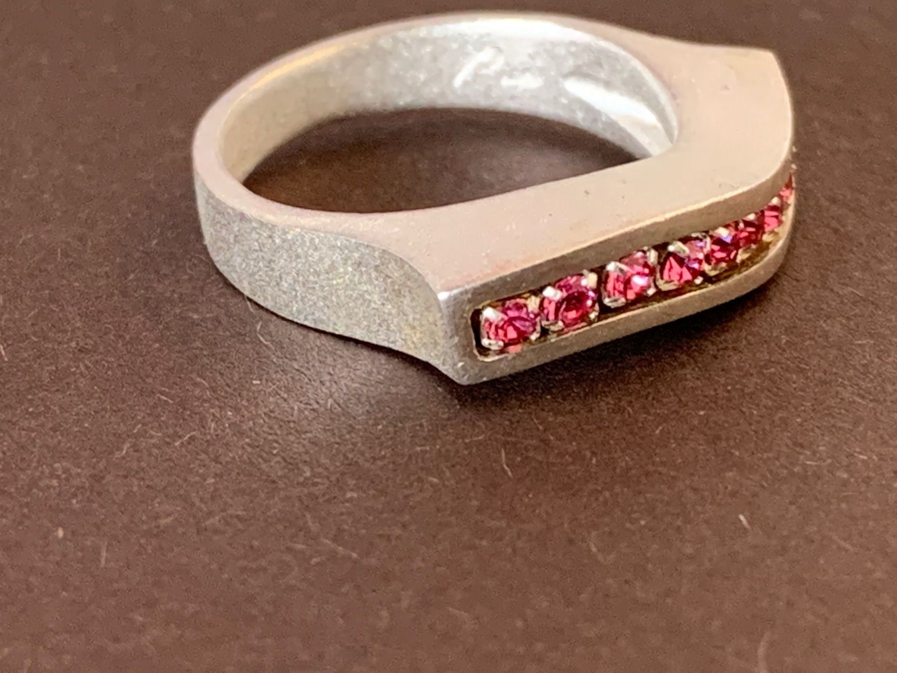 Ringe: Silberring rosarote steinreihe 53/55/57 – Neu (gemäss Beschreibung) aus Dittingen von Bellevista 2