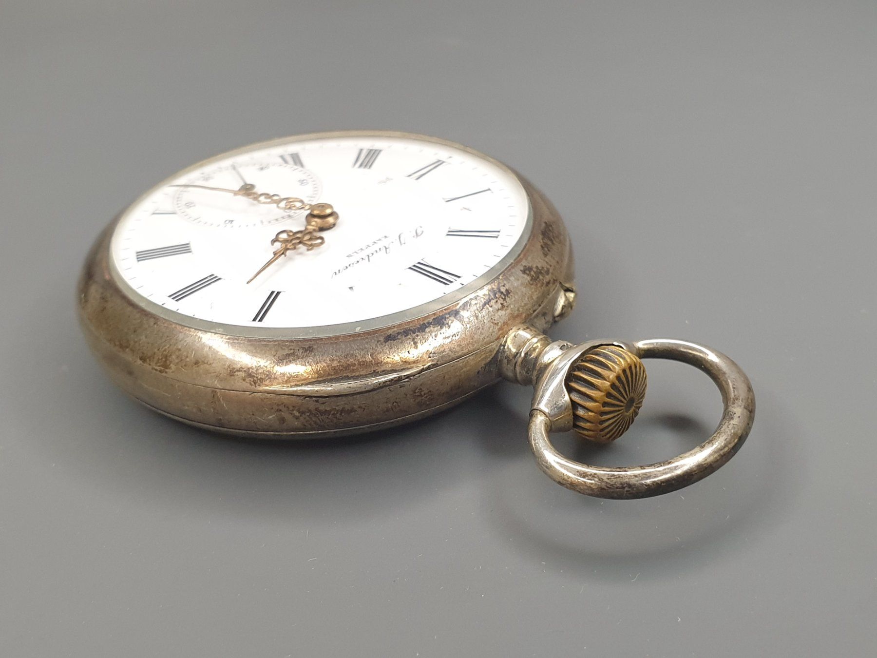 Orologi: Silberne Taschenuhr - 47mm – Usato da Neyruz FR venduto da Flyback 2