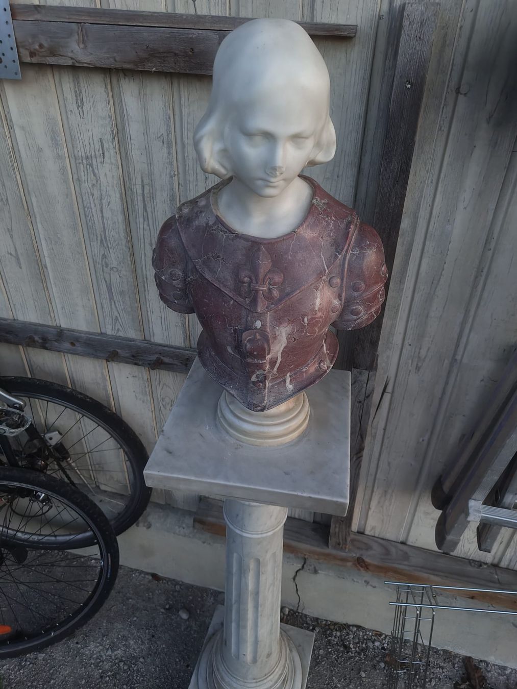 Sculture & Statue: Büste mit Sockel Marmor signiert 1911 – Usato da Oey venduto da Parkplatzbrocki 2