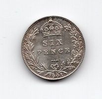 (1402) England, 6 Pence, 1901, stgl