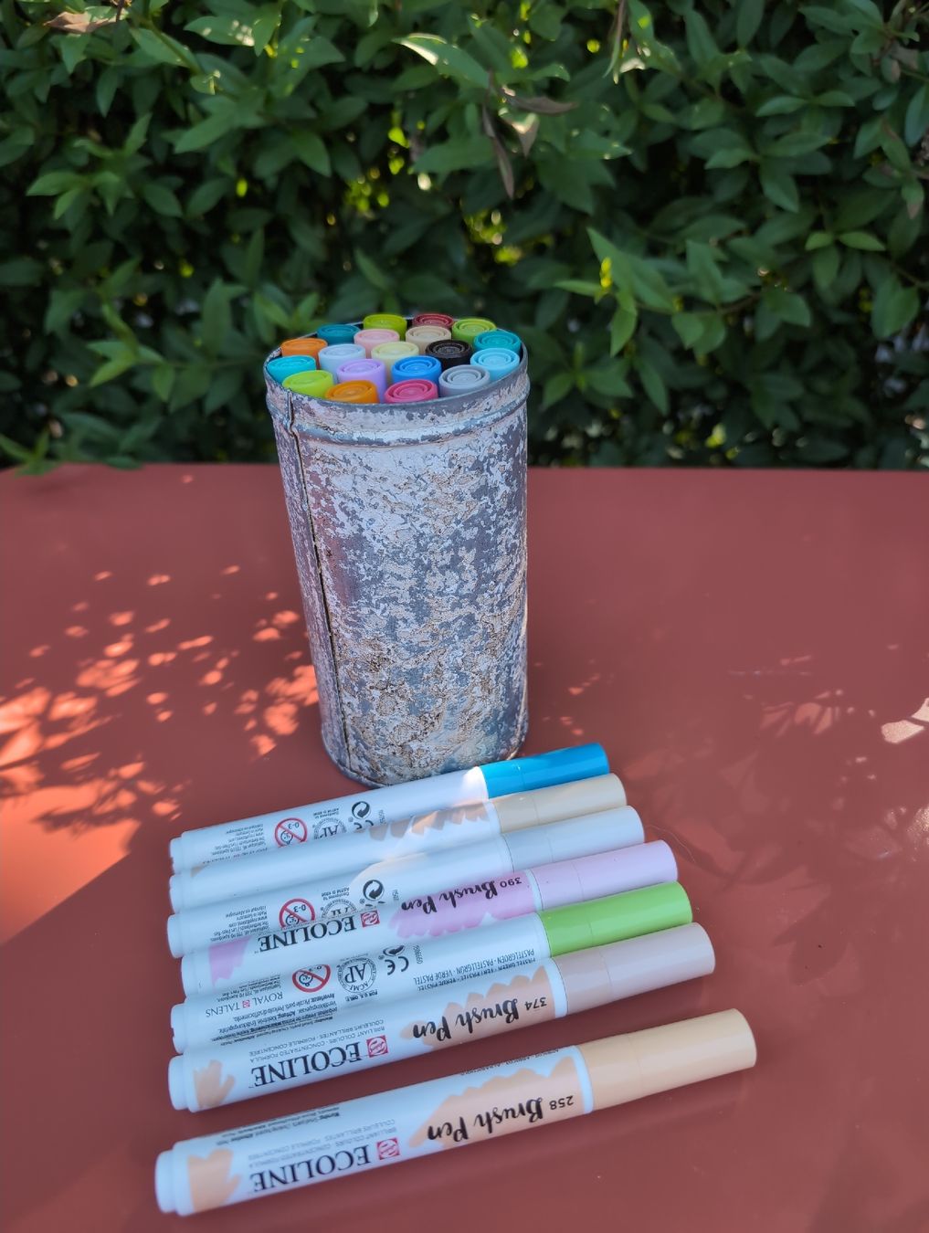 Penna & Evidenziatori: Ecoline Brushpens, 26 Stifte, Topzustand – Usato da Schaffhausen venduto da fairy777