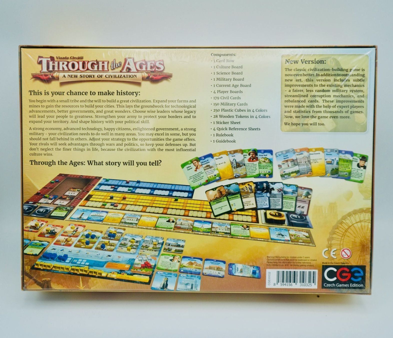 Giochi: Through the Ages Brettspiel EN – Nuovo e nell'imballaggio originale da Chur venduto da mojobox 2