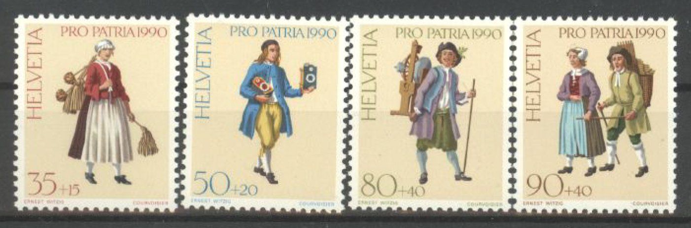 Tutti i francobolli: 1990, Pro Patria ** (1) – Usato da Willisau venduto da Vollstempel