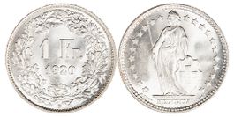 1 Franken von 1920 (Stempelglanz)