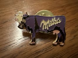 Milka Anstecknadel Kuh Motiv Metall guter Zustand