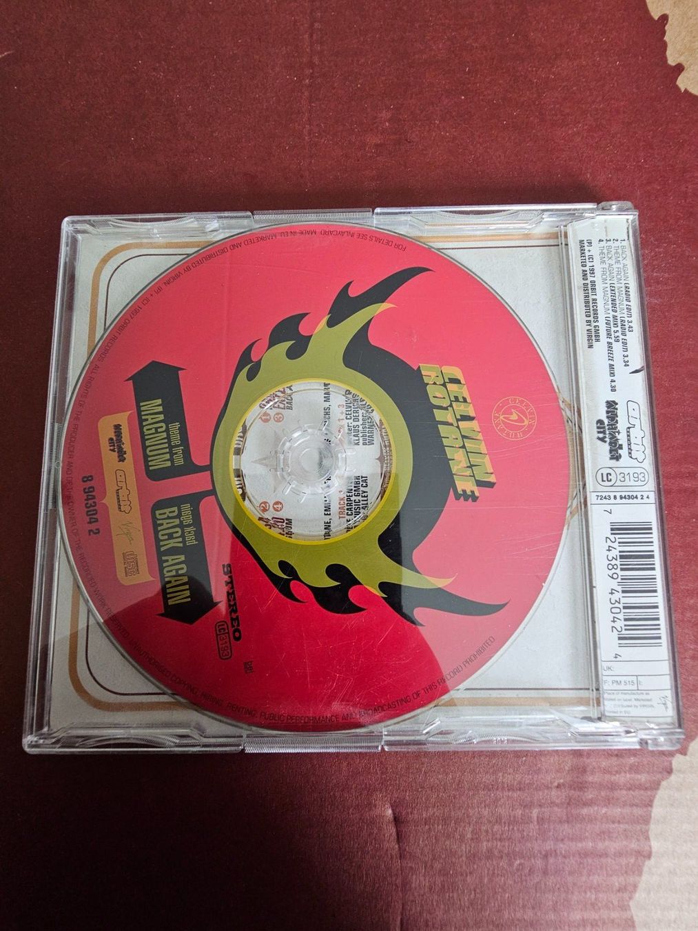 CD: CD Single - Celvin Rotane – Back Again / Theme From Magnum – Usato da Biberist venduto da Foolio0 1