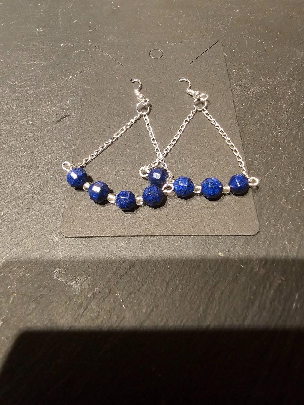 Orecchini pendenti & Orecchini a lobo: Ohrhänger mit Lapislazuli – Nuovo (secondo la descrizione) da Aarberg venduto da Fischkeller