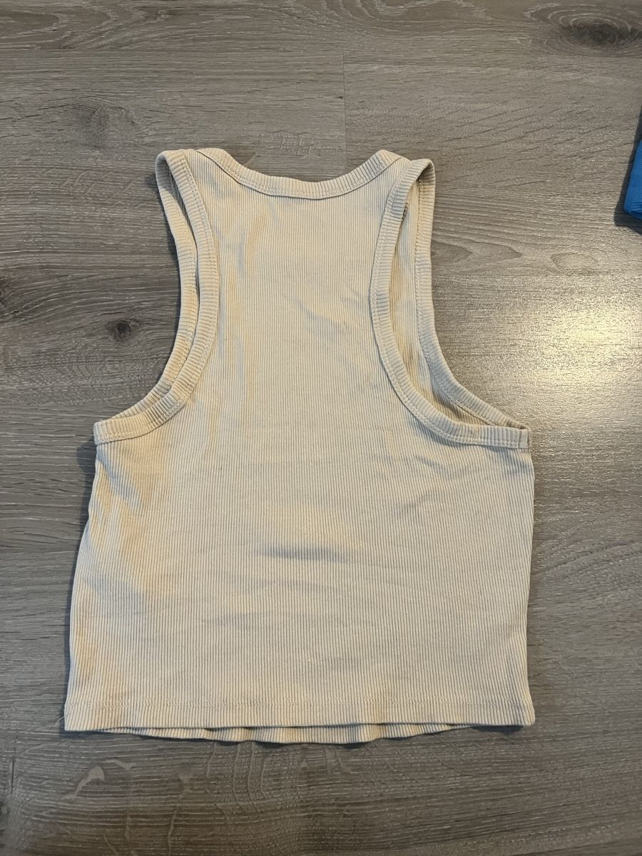 Blusen, T-Shirts & Tops: Lot de 4 débardeurs côtelés – Neu (gemäss Beschreibung) aus Les Geneveys-sur-Coffrane von papoute 5