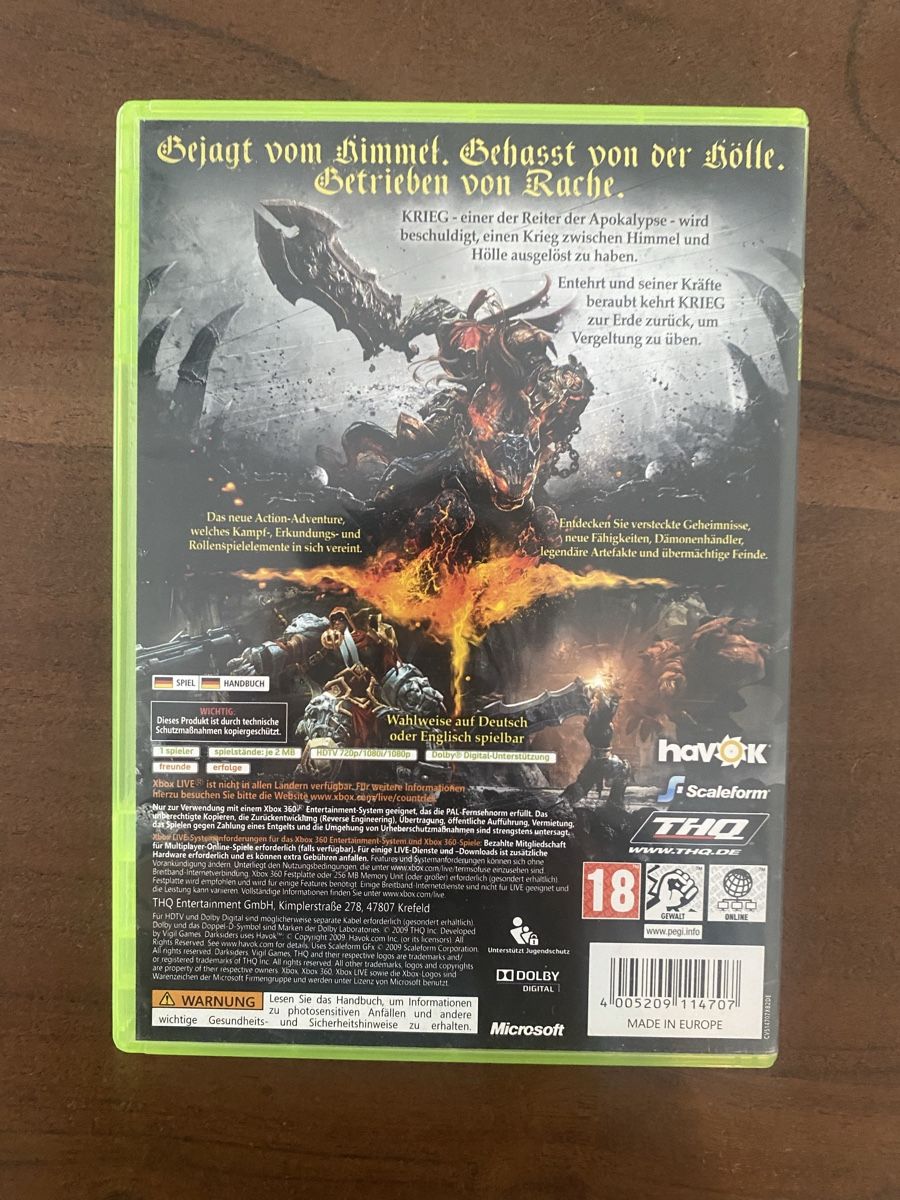 Microsoft Giochi: Darksiders für Xbox 360 – Usato da Thunstetten venduto da Virus_33 2