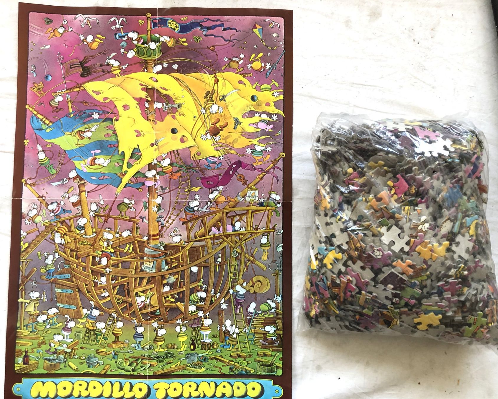 Heye Puzzle: Mordillo - Puzzle - TORNADO- 1500 Teile [eingeschweisst] – Nuovo (secondo la descrizione) da Schaffhausen venduto da durruti 2