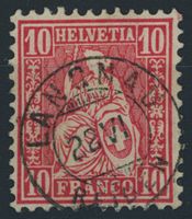 LU Langnau Reiden - Zwergstempel Voll - Sitzende Helvetia