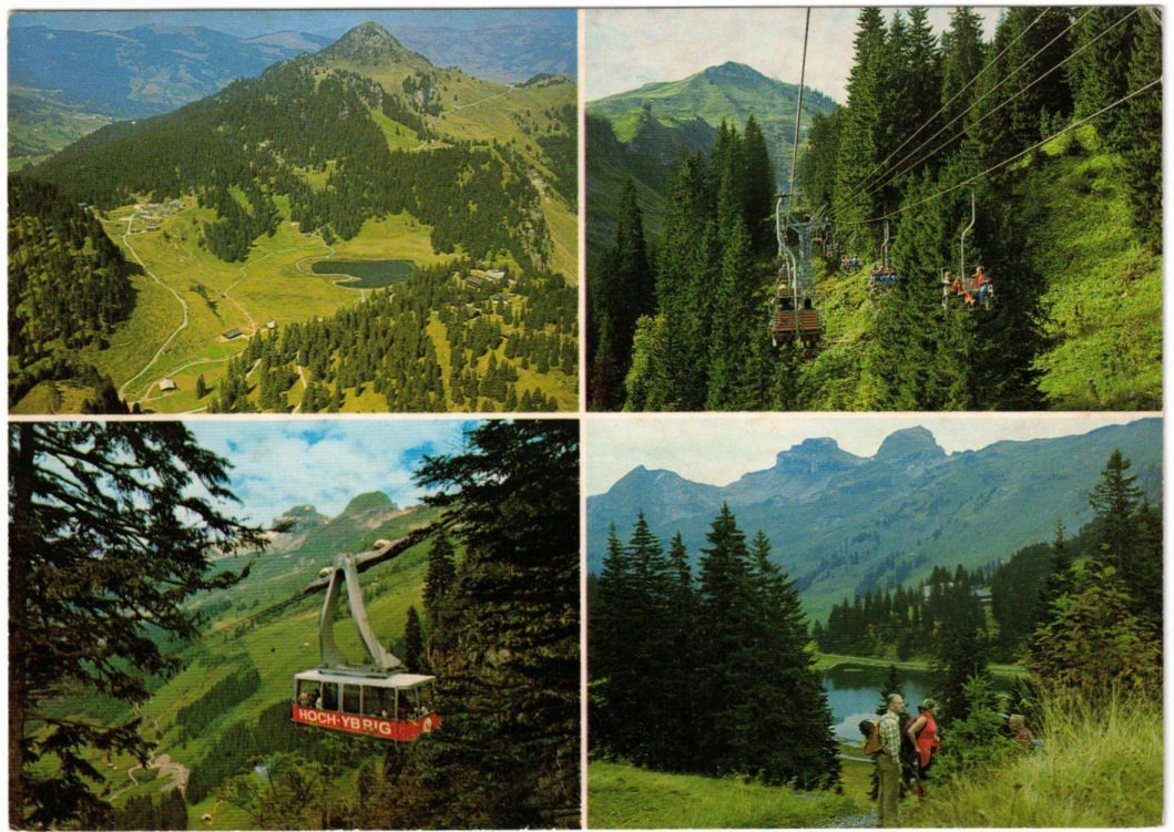 Cartoline postali: Hoch-Ybrig - 4 Bild AK – Usato da Binningen venduto da Mountainrider