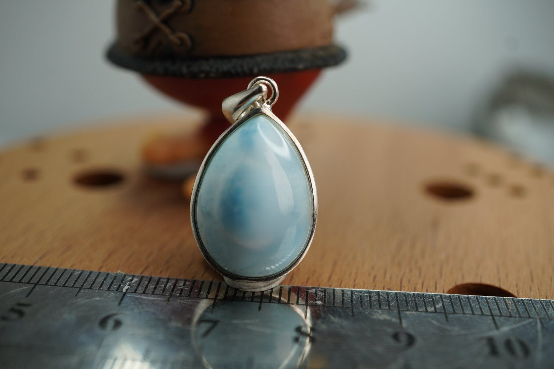 Minerali & Pietre curative: Larimar  925 Silber  22/16mm   Anhänger  "TOPSTONE" – Nuovo e nell'imballaggio originale da Eschenbach SG venduto da topstone 2