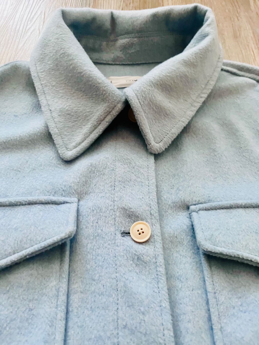 Mango Giacche: Mango Overshirt/Jacke hellblau Gr: XS/S oversize – Usato da Belp venduto da Solyluna 2