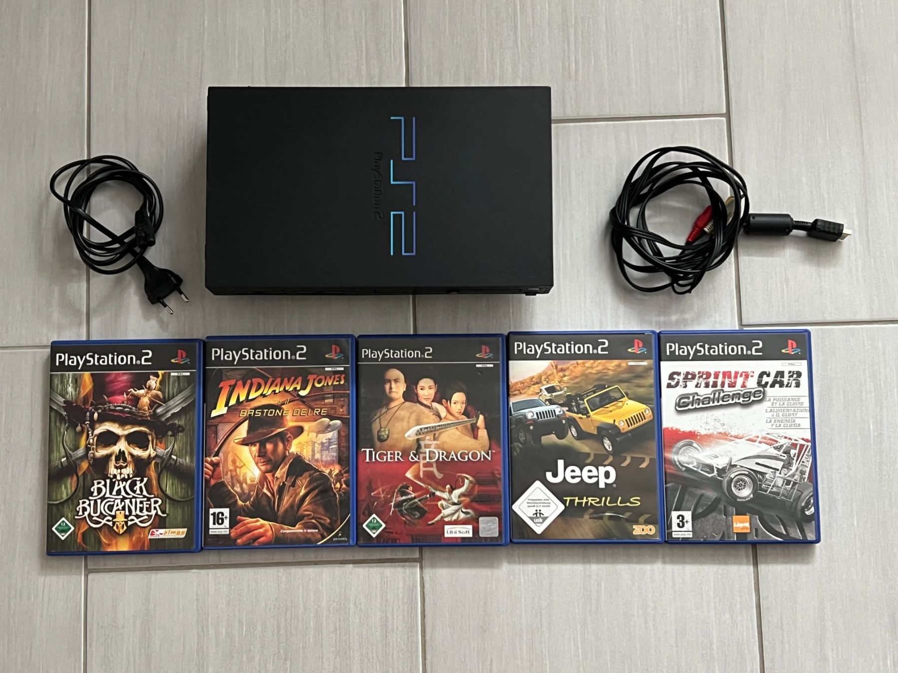 Sony Consoles: PS2 PlayStation 2 Console + 5 Games – D'occasion à Rivera par poweradem05
