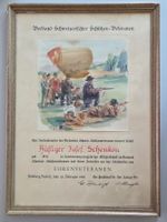 Ehrenveteranen Urkunde Verband Schweizer Schützenveteranen