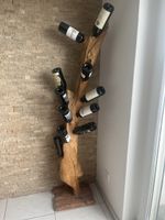 Holz Weinregal, Flaschenbaum, Naturstamm, Top Zustand!