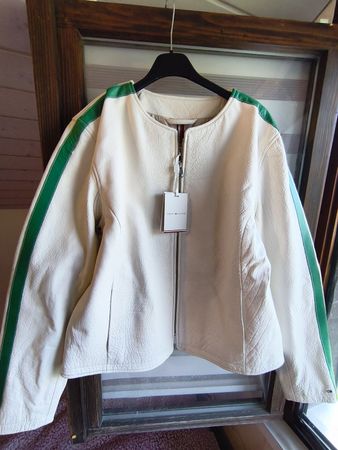 Tommy Hilfiger Jacket Cream Green Size L New With Tags
