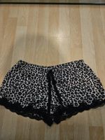 H&M Shorts, leopard braun/schwarz, XS, mit Spitze