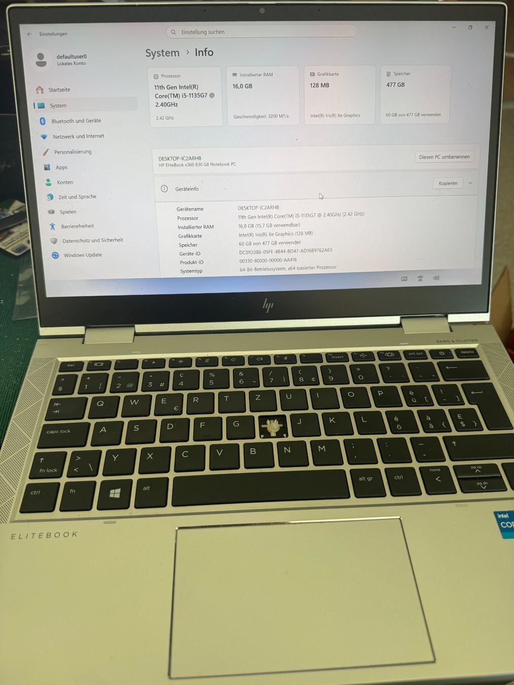 Hewlett Packard Notebooks: HP EliteBook x360 830 G8 Notebook PC 16 GB RAM – Gebraucht aus Bern von Lorenzo3027