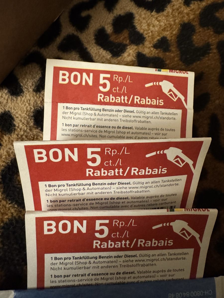 Gutscheine: Tankbon 5 Rp.  – Neu und originalverpackt aus Moosseedorf von gunman82