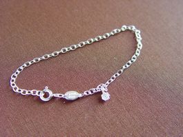 Silber Armkette, 18 cm lang, Silber 925