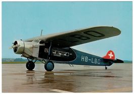 Swissair Fokker VIIe Jahrgang 1927, beschrieben, ungelaufen