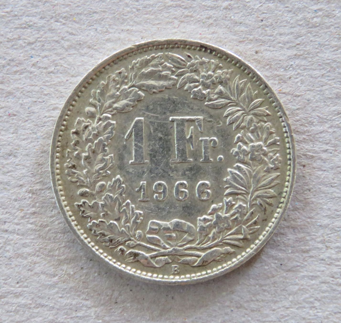 Toutes les monnaies: 1.- Fr.  1966 – D'occasion à Kreuzlingen par Koi4