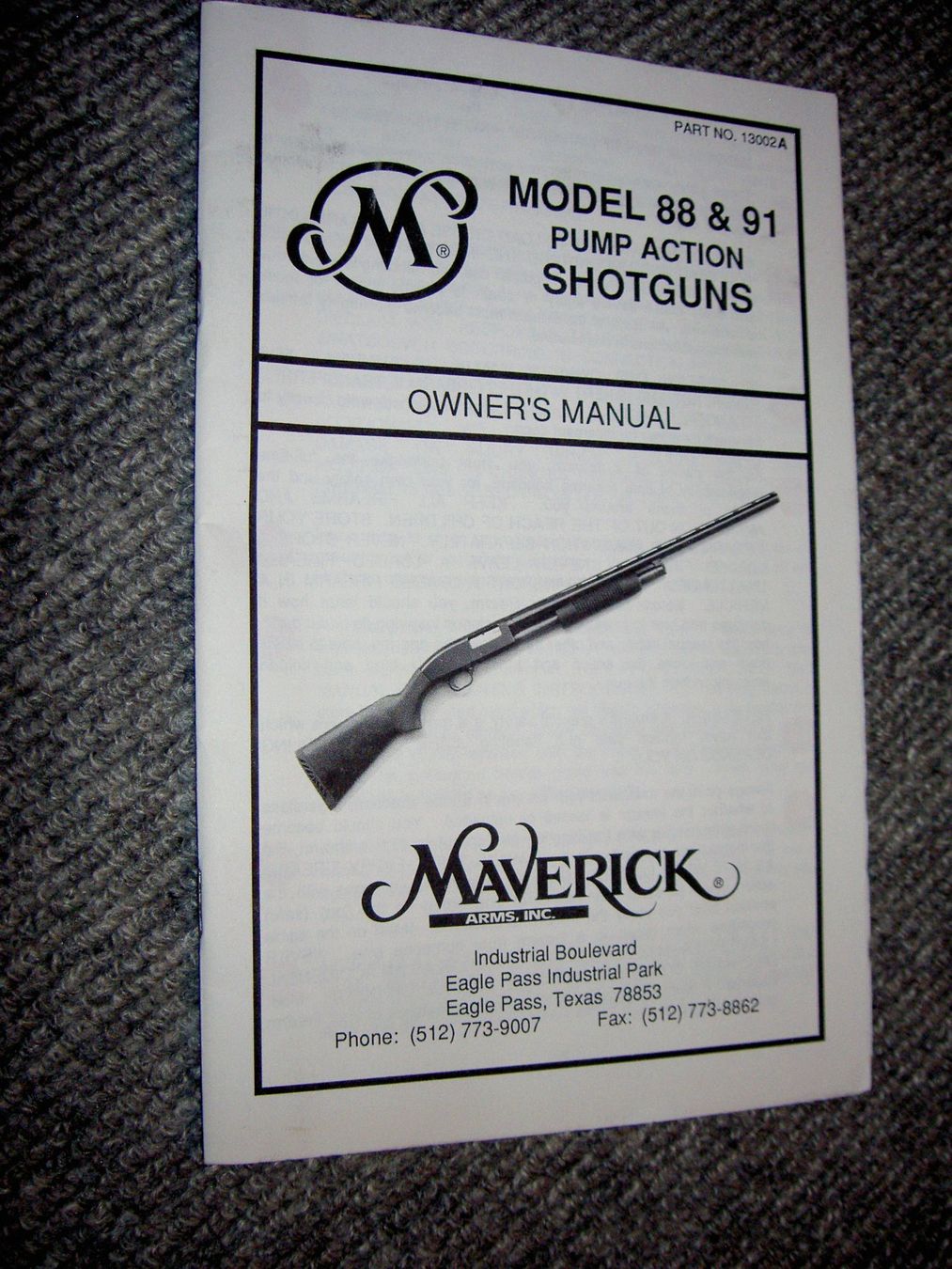 Libri: Reglement "Pump Gun Maverick" 23 Seiten – Usato da Schafisheim venduto da reno007