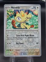 Meowth [Reverse Holo] #52 MEW 151 NM / 🇬🇧