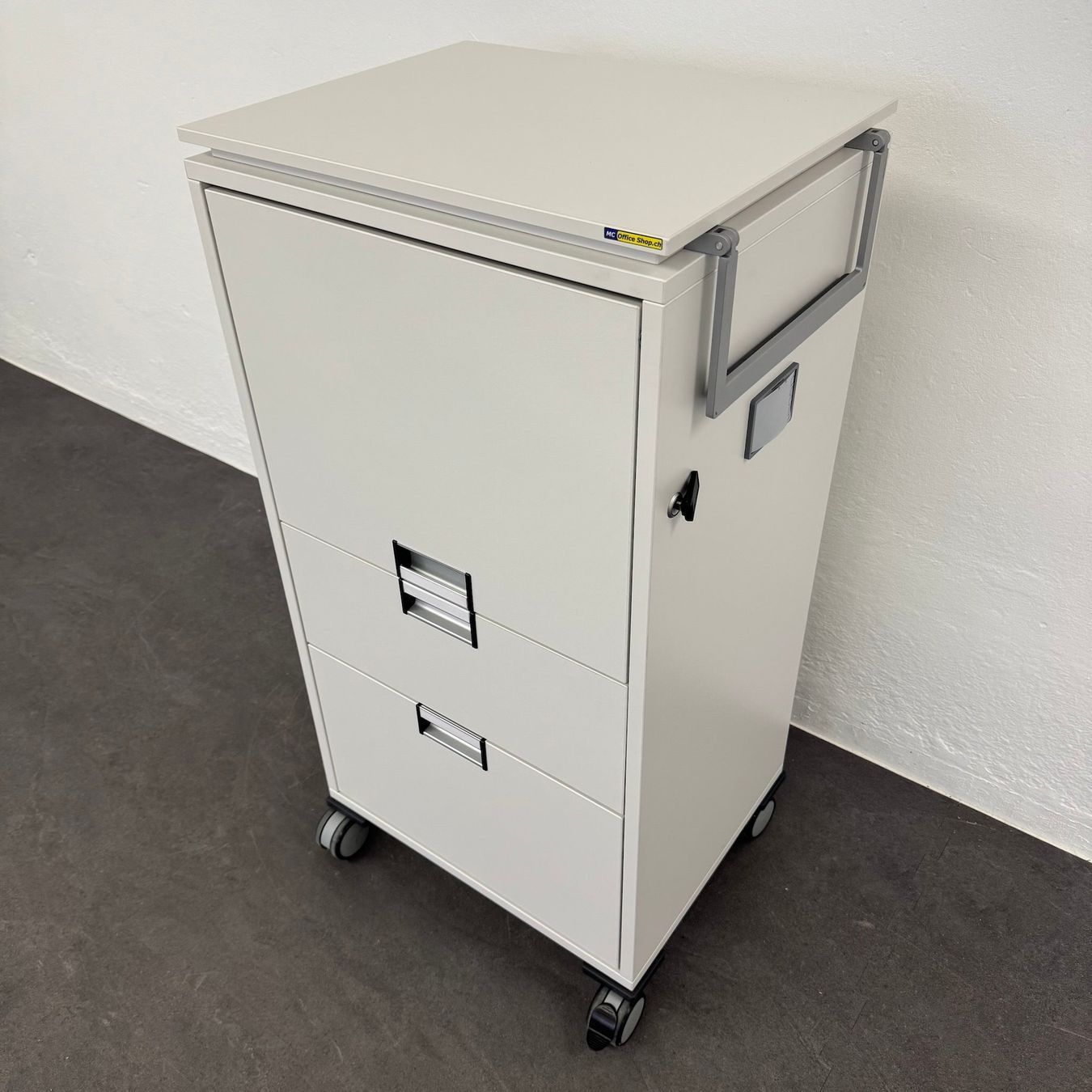 Banconi: Steelcase Moby Roll-Caddy - Weiss - mit Vollmantelschublade – Usato da Schönenwerd venduto da mcofficeshop 4