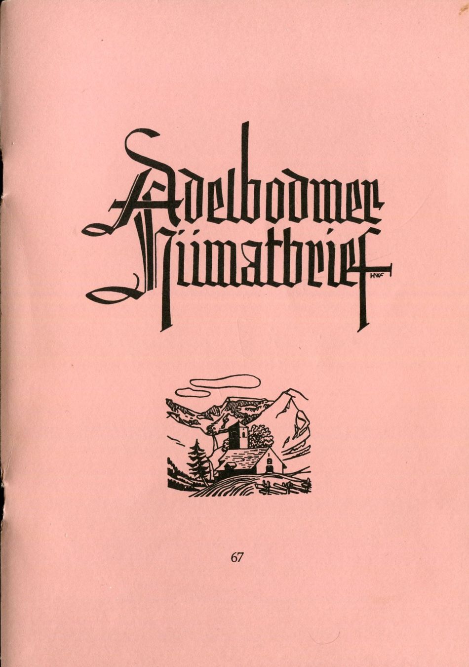 Bücher: Adelboden, Heimatbrief 67 – Gebraucht aus Aarau von Elmaar41