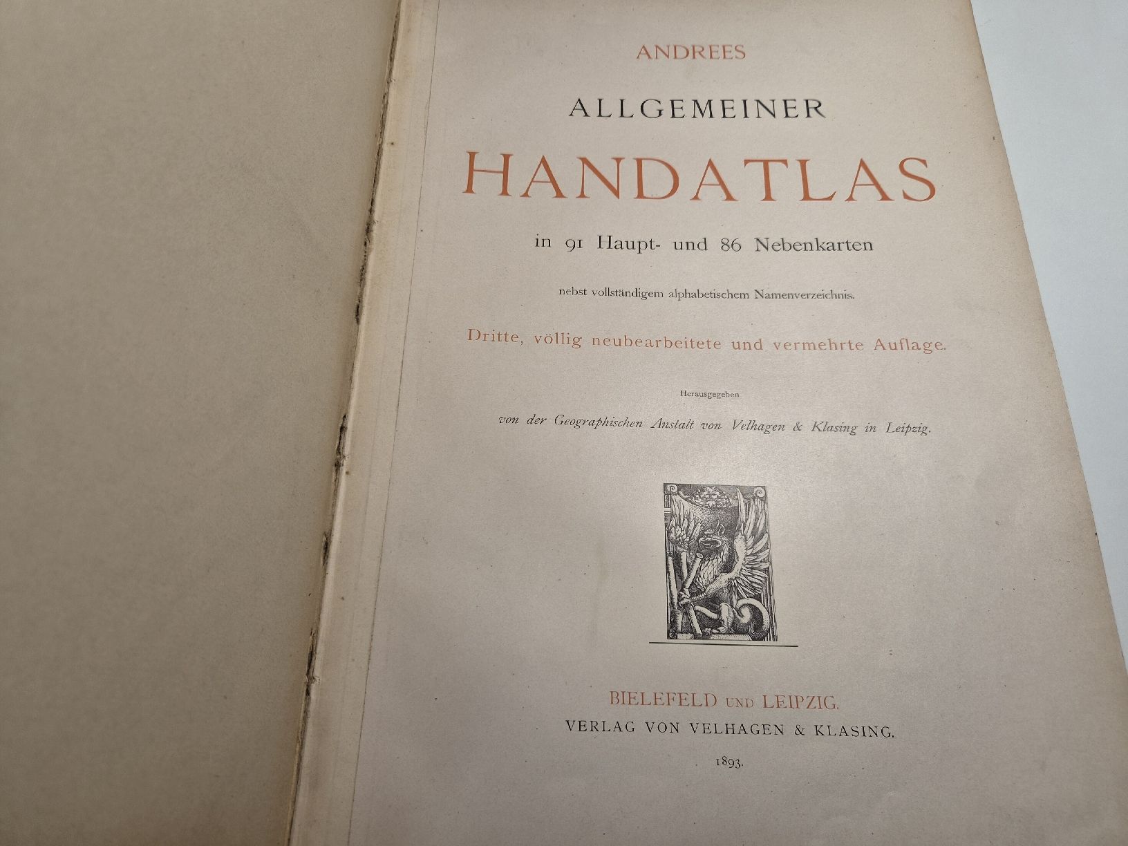 Bücher: Andrees Handatlas dritte Auflage 1893 – Gebraucht aus Bassersdorf von Sport_4_life 1