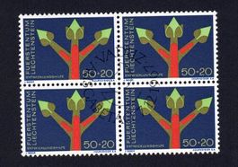 LIECHTENSTEIN  4er Blocks 1967