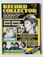 Record Collector Nov 1985 No 75 Bowie Madonna Stranglers 