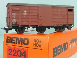 Bemo H0m 2204 Gedeckter Güterwagen G DB, H0m, NEU