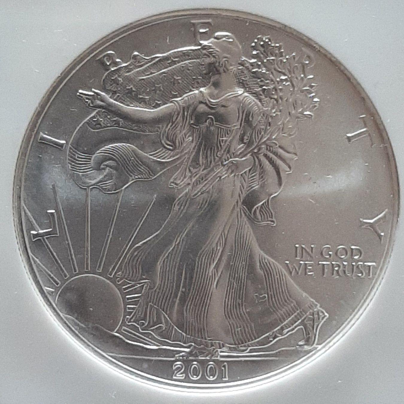 Tutti le monete: 1 oz Silver American Eagle 2001 NGC MS69 – Nuovo e nell'imballaggio originale da Carouge GE venduto da cecob0909 1