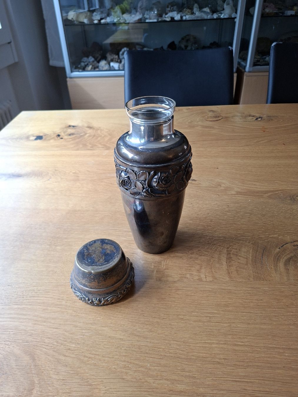 Vasi & Recipienti: Jugendstil Blumenvase mit Rosenmuster, versilbert – Usato da Kreuzlingen venduto da jbu_82 2