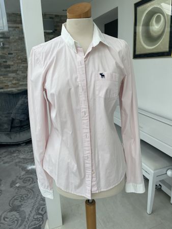 A&F Damen Stretch Bluse rosa Grösse L Top Zustand