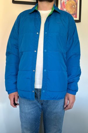 Veste Lacoste réversible bleue et verte taille S/M
