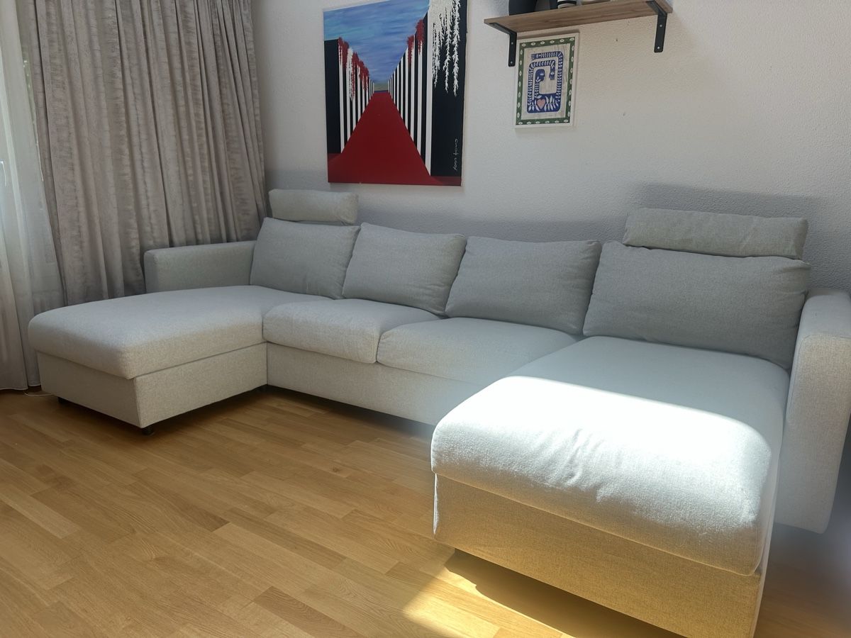 Ikea Sofas: VIMLE SOFA  hellgrau 333x164cm guter Zustand – Gebraucht aus Brüttisellen von nat_5622