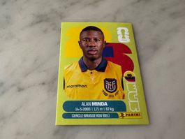 Panini Fifa Fussball WM 2026 Sticker Alan Minda ECU 18