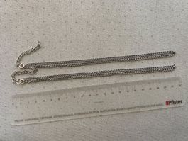 2 Herren Ketten massiv ca. 40 + 6 cm