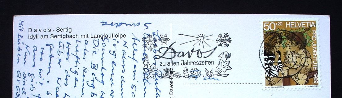 Cartes postales: DAVOS Ski-Langlauf im Sertigtal – D'occasion à Jona par philajona 1