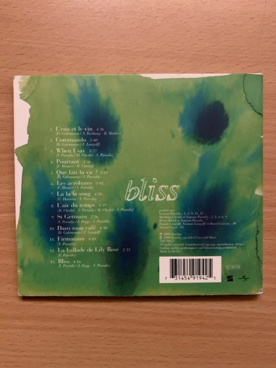 CDs: CD Vanessa Paradis - Bliss  – Gebraucht aus Salavaux von Lune_Diurne 1